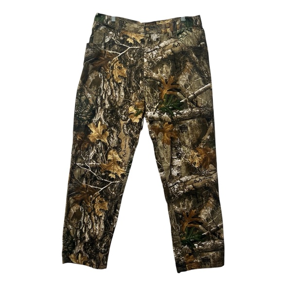 Gamehide Woodsman Insulated Hunting Pants Jeans Realtree Edge Camo Mens 38X32 - Picture 1 of 11